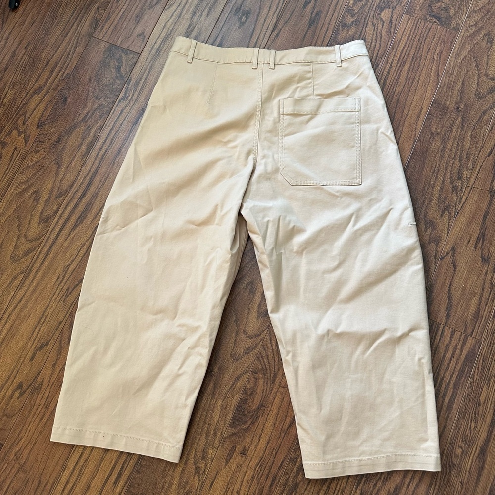 Maeve Tan Wide Leg Pants High-Waisted Design - Picture 4 of 4